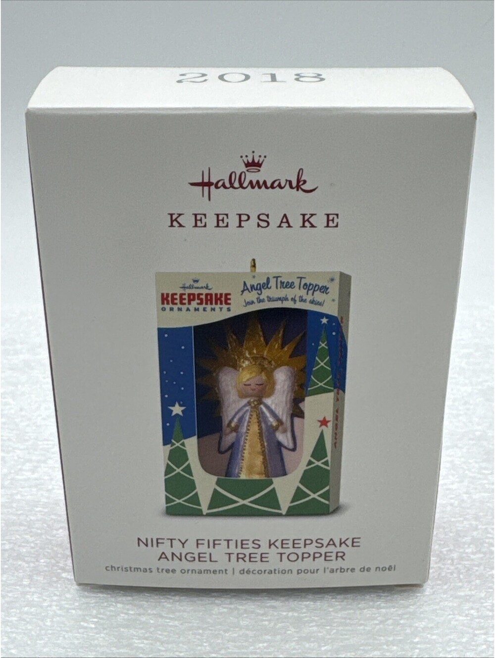 2018 Hallmark Keepsake NIFTY FIFTIES ANGEL TREE TOPPER ORNAMENT New